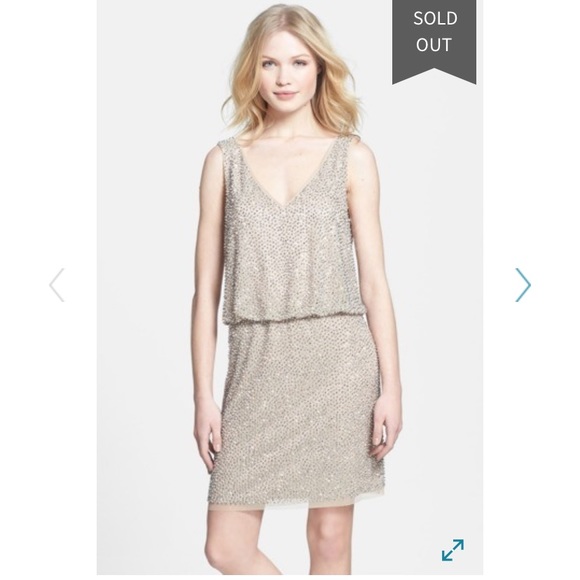 xscape beaded cocktail dress